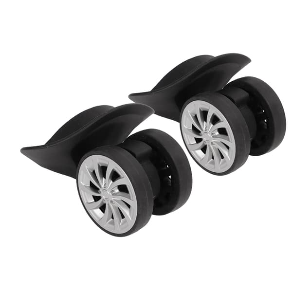 Et par Kuffert Hjul af Nylon Sort til Udskiftning Opgradering Rejse