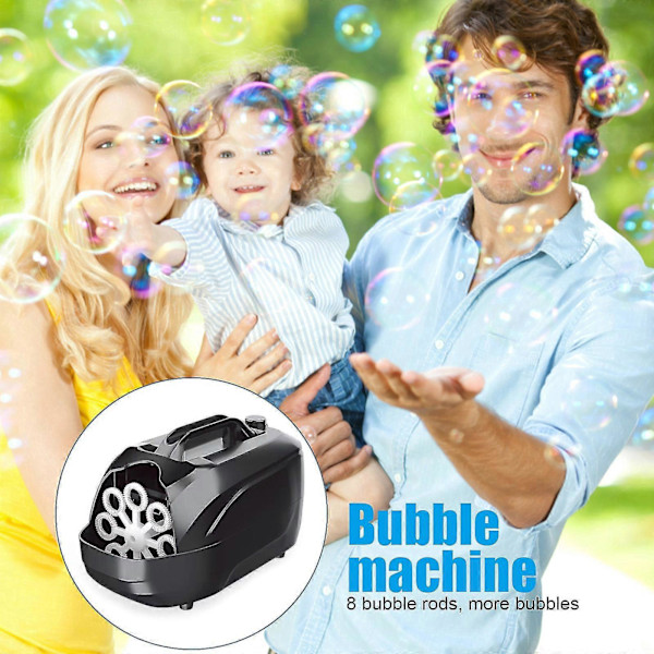Leksak Bubbelblåsare - Automatisk Portabel Bubbelmaskin för Utomhus Inomhus Fest Scen Födelsedagsfest Vit
