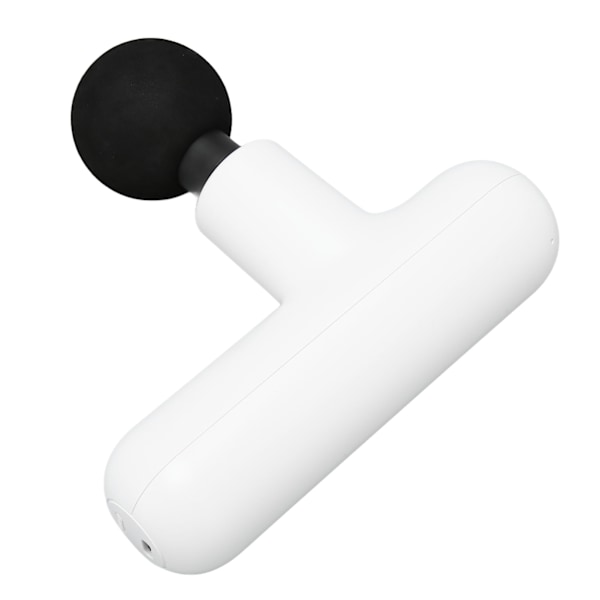 Mini Massager Ultra Liten Tyst 4 Hastighet Kraftfull Vibrationsdjupvävnadsmassager med 4 Massagehuvuden för Män Kvinnor Vit