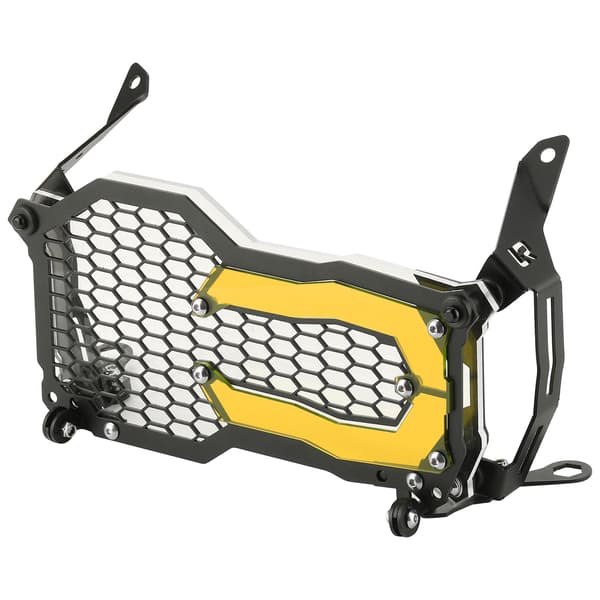 Frontlyktebeskyttelse i rustfritt stål med akryllampe Patch Passer for R1200GS R1250GS Oransje