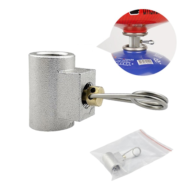 Deler Utendørs Camping Fjellvandring Komfyr Adapter Gassbeholder Inflasjonsventil Gassbeholder Gjensidig Fyllingsforsegling Camping Propan Gassbeholder Adapter