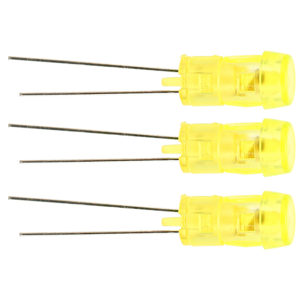 20 st 3 mm DIY LED-diod bärbar ljusdiod för vetenskapligt projekt experiment gult ljus