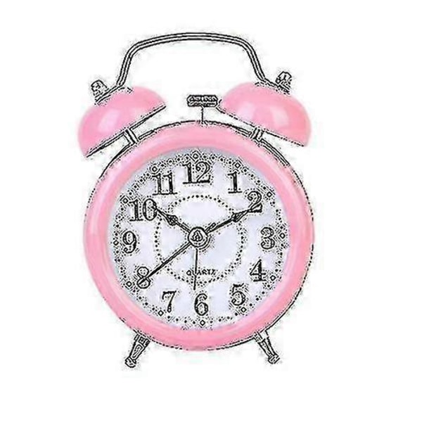 Väckarklocka Analog Klocka Quartz Klassisk Dubbel Klocka Väckarklocka Natt För Barn Grön - Ny SZJR