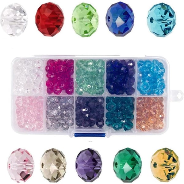 4mm Engros Krystalglas Perler Multi-facetterede Glas Perler # Forskellige Farver Med Æsker DIY Smykker Halskæde Armbånd Håndværk (1000 Stykker)