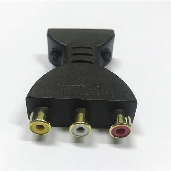 HDMI-kompatibel til 3RCA-adapter Han til Hun AV Video Lydadapterkonverter til TV PC A