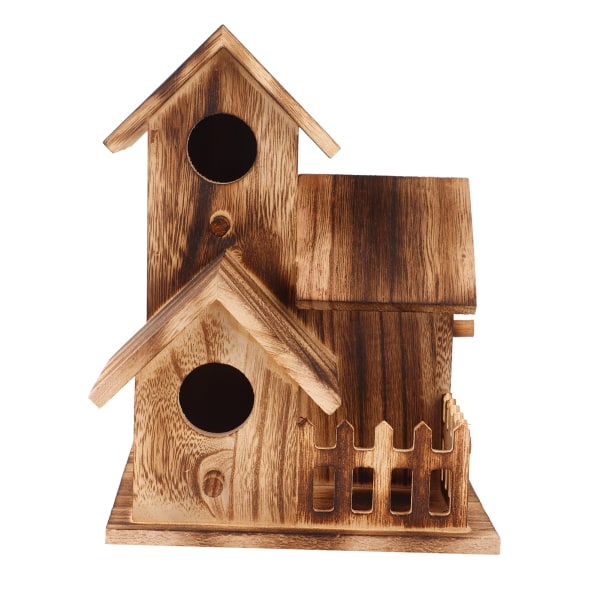Trä fågelholk liten utomhus trädgård fågel häckning box fågel hus husdjur leveranser dekoration