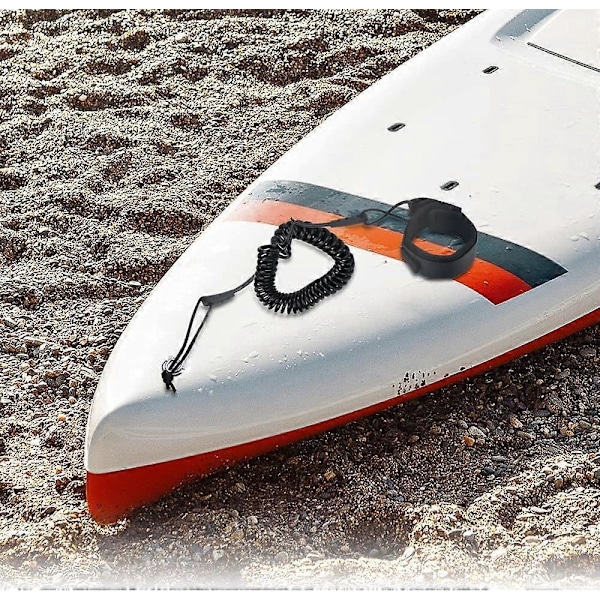 Kierretty Surffausleash Surffilaudalle, 5,5 mm, 10 jalan Surffilaudan Leash, Surffaus Sup Leash TPU:sta, Surffilaudan Leash, Melontalaudan Leash