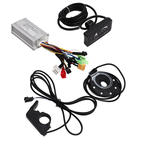 Bike Conversion 17A 3 Mode Sine Wave 6 Tube Controller Kit Power Assist Sensor Thumb Throttle med LED S810 Panel