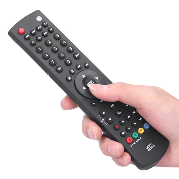 Fjärrkontroll för Toshiba LCD-TV Universal Ersättningstillbehör Rc1910 Svart