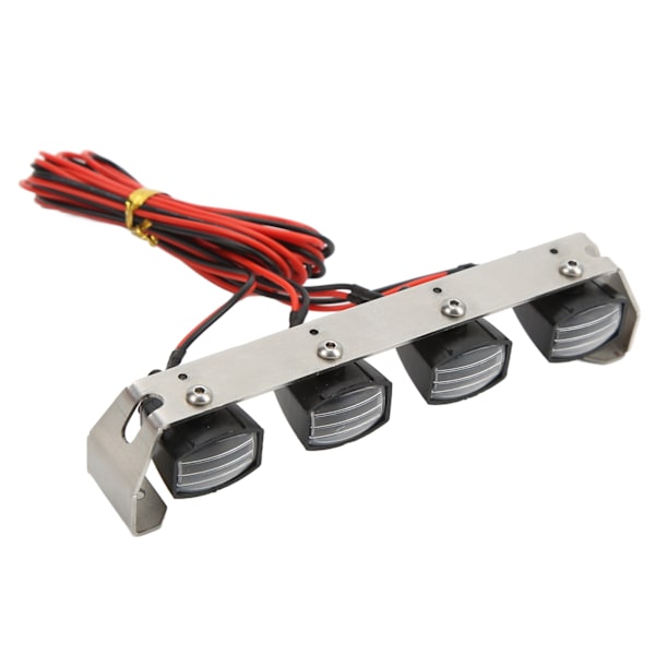 RC Ljusramp LED-lampor Fyrkantig Taklampa DIY Strålkastare för SCX10 1/10 RC Bil Crawler4 Lampor