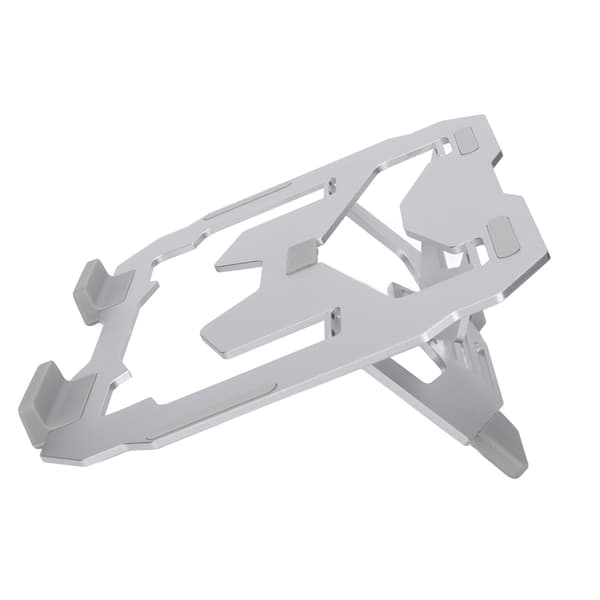 Computer Stand Bred Kompatibilitet Ergonomisk Design Holdbar Bærbar Desktop HolderSølv
