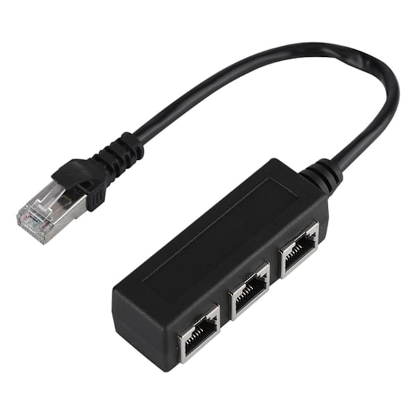 Ethernet-forlængerkabel 1 han-til-3-hun-port Overførselsstik splitter