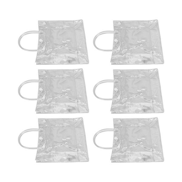 20 kpl läpinäkyvää lahjapussia, suuri kapasiteetti, yksinkertainen monitoiminen 20cmx20cmx8cm PVC-lahjakäärepussi kukille ja makeisille