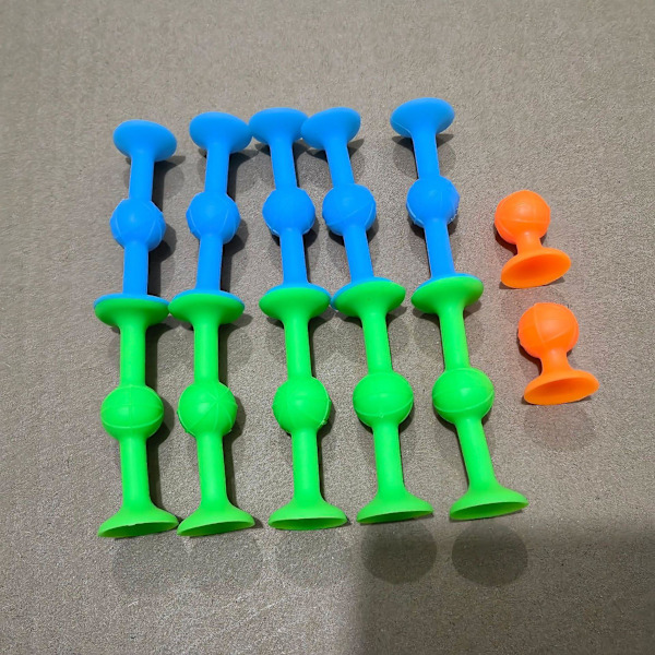 Silikon Sugkoppar Dartset - 12 st för små storlekar