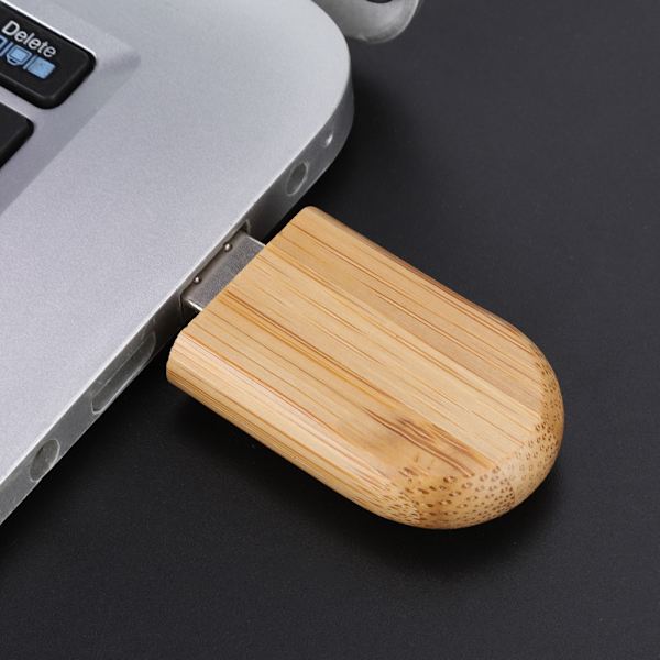 Ovalt träskal USB 3.0 Flash Memory Drive lagringssticka med box U Disk 32GB