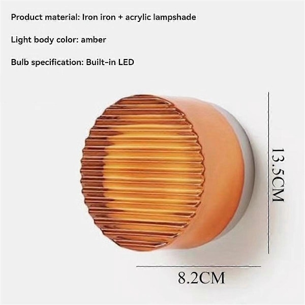 2 LED Væglamper Stue Moderne LED Stribet - Amber