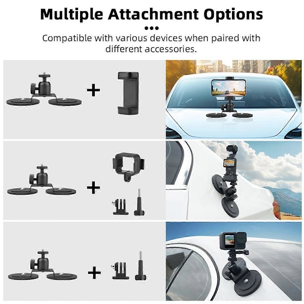 Magnetisk kamerafäste för GoPro Action 5 Pro Pocket 3