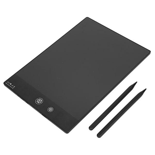 LCD-skrivetavle 11,5 tommer dobbeltsidig doodle-tavle, fullskjerm, svart skrivetavle for barn