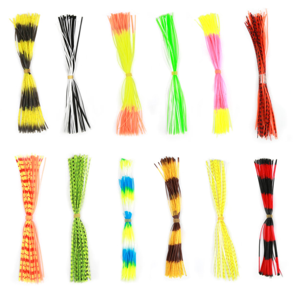 600 tråde blød silikone lokke nederdele tilbehør til DIY Spinnerbaits Jig Lure