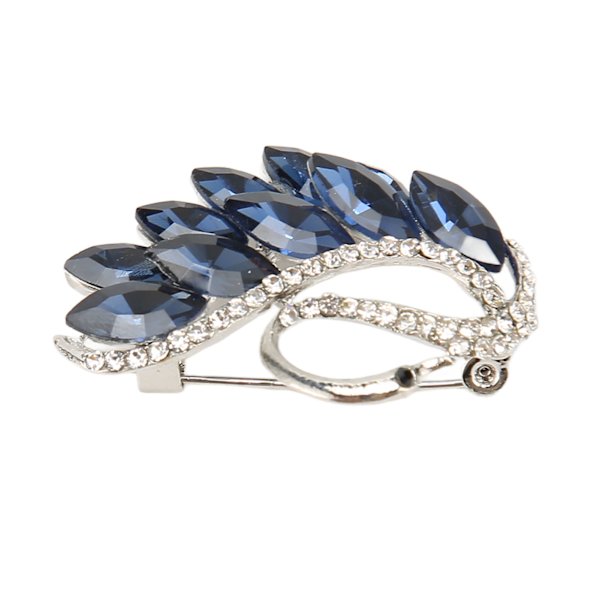 Broschnål Glänsande gnistrande Elegant Blå Djur Rhinestone Broscher Pins för fest