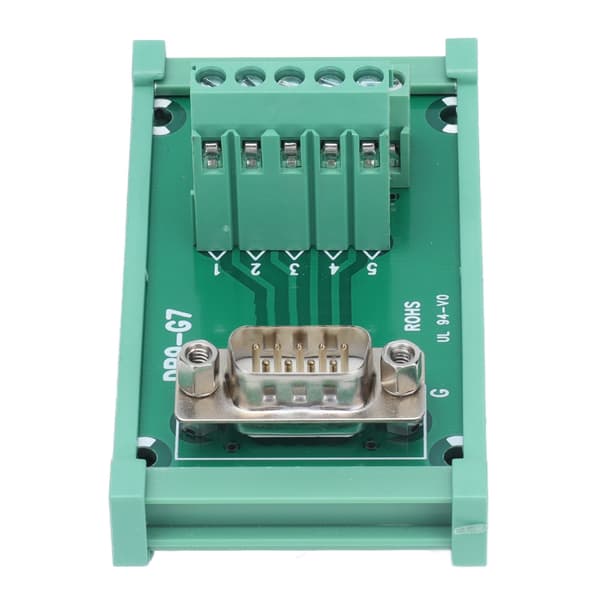 DB9 til terminalkoblingsadapterplate PCB-kort rett hann med etui DC60V DB9-G7