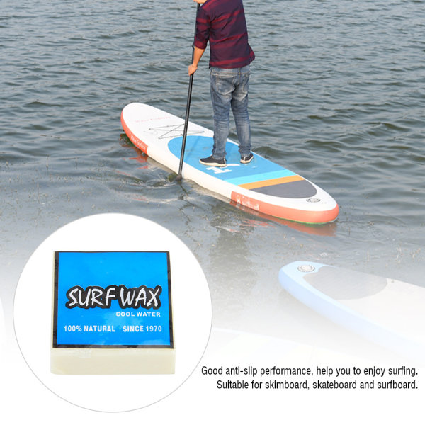 Högkvalitativ antislip surfvax Surfboard Skimboard Skateboardvaxer (blå)