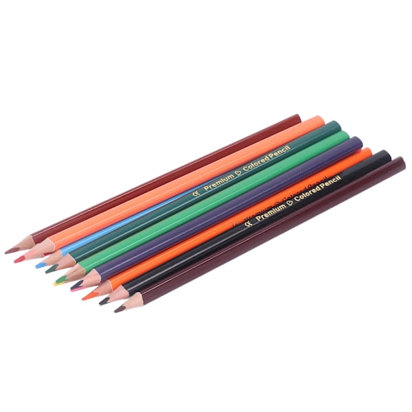 36 fargestifter i 12 farger per pakke med blank dekning, trekantformet penneholder i poppelmateriale