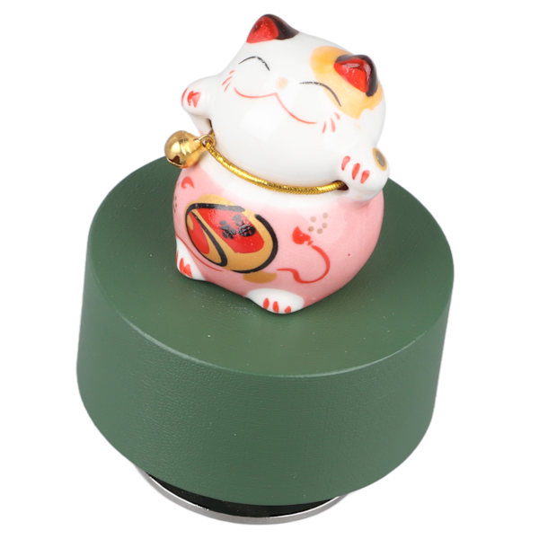 Musikkboks Rund Form Fortune Cat Style Behagelig melodi Utsøkt Slitesterk Kids Musical Box for Kids Familiekontor Rosa Fortune Cat