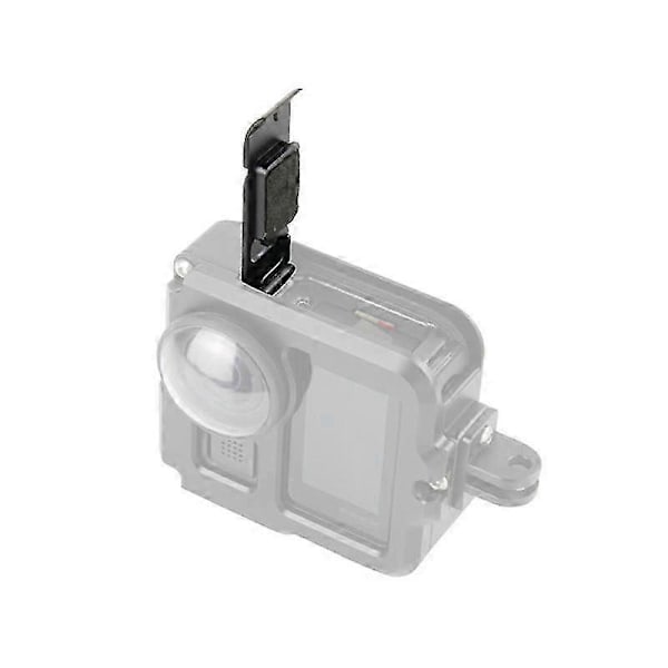 Yhteensopiva Gopro-MAX liukuvan akun sivukannen kanssa, pölytiivis kameran irrotettava suojakansi, latauskotelon portti, sininen