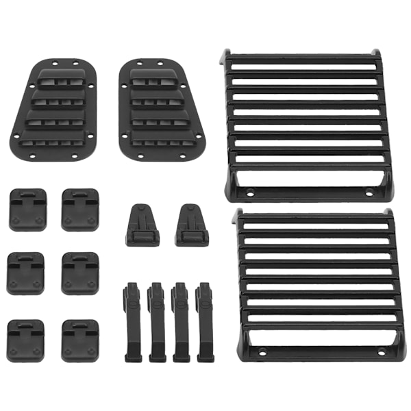 Frontlyktsskydd Insugsgaller Dörr Motorhuv Dekor Passar för Traxxas TRX4 Defender 1/10 RC Crawler Bil