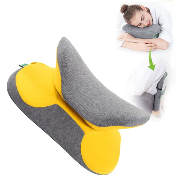 Memory Foam Tupperware Kudde Kontor Middag Sovkudde Skolbordskudde för studenter Citrongul 38x33x15cm