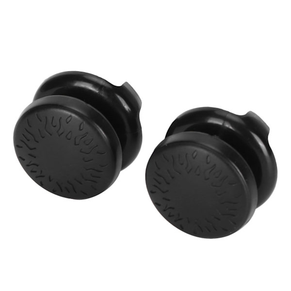 2 stk. Thumbstick blødt silikonecover greb stick joystick controller gamepad nøglehætte til PS5 sort