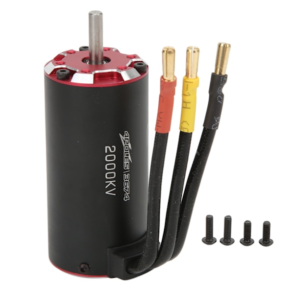 V2 3674 2000KV 4-polig supersonisk borstlös motor för Traxxas 1/8 1/10 RC-bil borstlös sensormotor