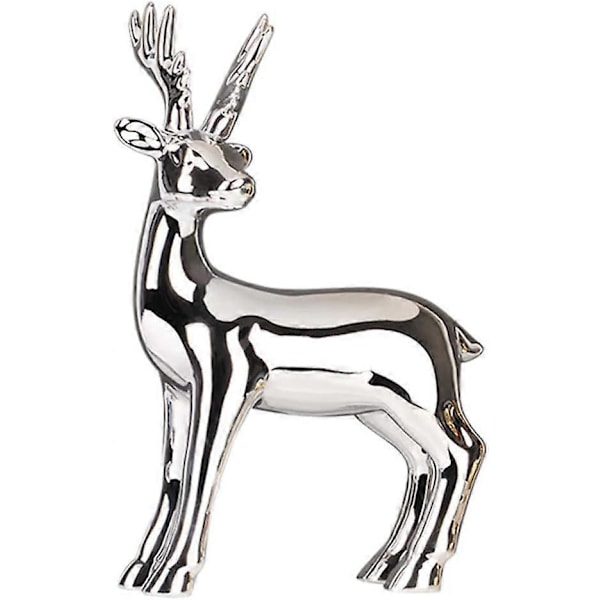 2025 Egnet Jule Rensdyr Figur Statue Hjorte Skulptur Juledekorationer Bordpynt