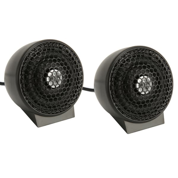 2 stk. 150W Dome Tweeter Høj Følsomhed 2-vejs System Sort Mini Audio Tweeter til Bil Audio Systemer