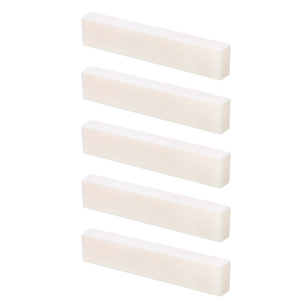 5 st DIY Blank Buffalo Bone Nut String Pillow för Klassisk Elektrisk Akustisk Gitarr 52x6x10mm