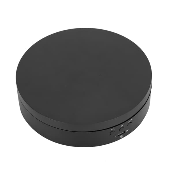 2-4 KG Bæreevne 3 Gear Tovejs Roterende Drejeskive Display Stand til Smykker Telefon Sort