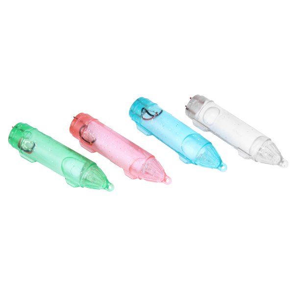 4 stk LED Undervannsfiskelys Nattlampe Lure Attractor Lure Bait Deive Tool
