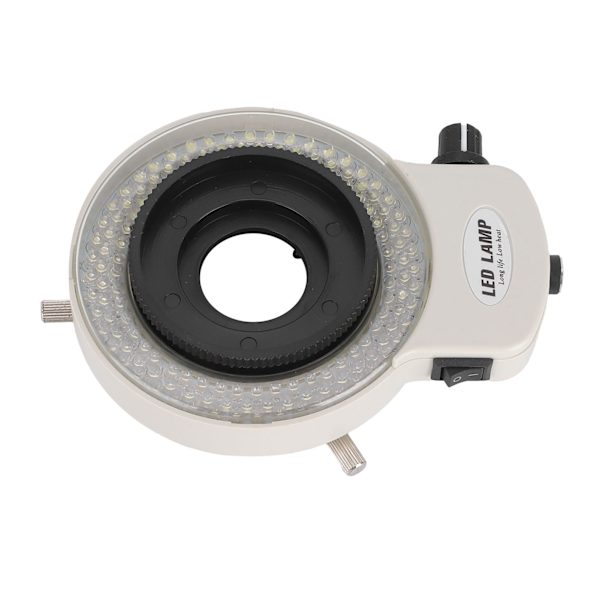 Justerbar 144 LED ringlys til stereomikroskop og kamera AC100-240VEU-stik