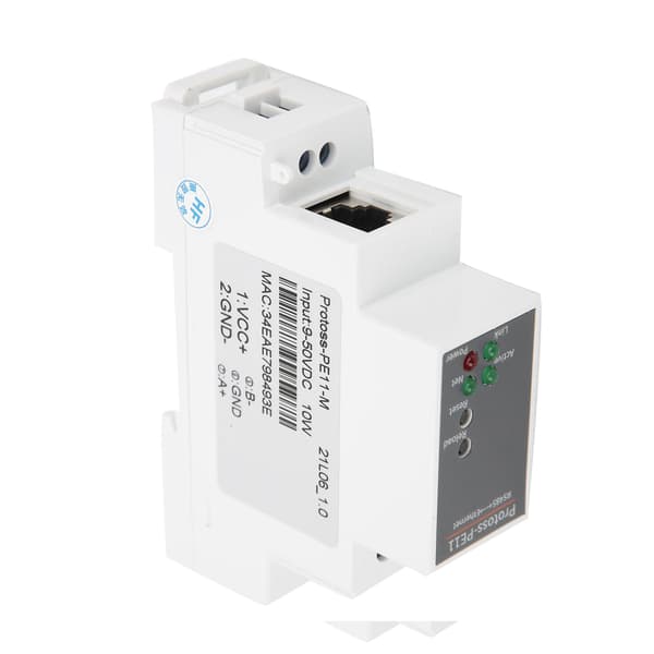 RS485 til WIFI seriell server skinnemontering Ethernet nettverksmodul 9-50VDC 10W PE11-M