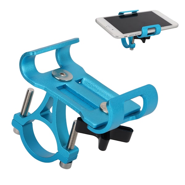 Cykeltelefonhållare utomhuscykelstyre cykel aluminiumlegering telefonhållare för navigeringBlå