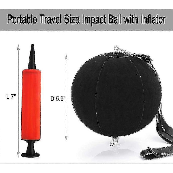 Golf Smart Ball, Swing Træningshjælpemidler, Bærbar Impact Ball Ultralet, Oppustelig Posture Correction Værktøj Med Inflator Inkluderet