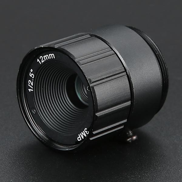 CCTV fast objektiv 12 mm 3 MP högupplöst CS-fäste för kamera