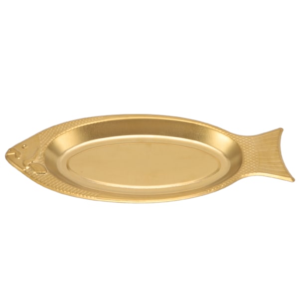 Serveringsfat i rustfritt stål i form av fisk, ekstremt tykk fiskefat, fat til bursdagsbryllup M