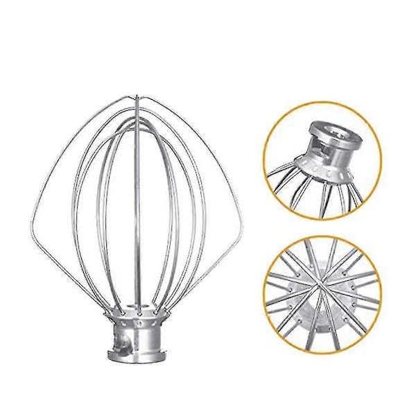 Visp i rostfritt stål 5k452ww för Kitchenaid köksmaskin