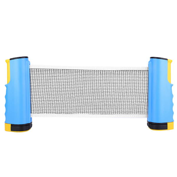 Utendørs bærbar bordtennisnett i slitesterk, sammenleggbar design (blå og gul)