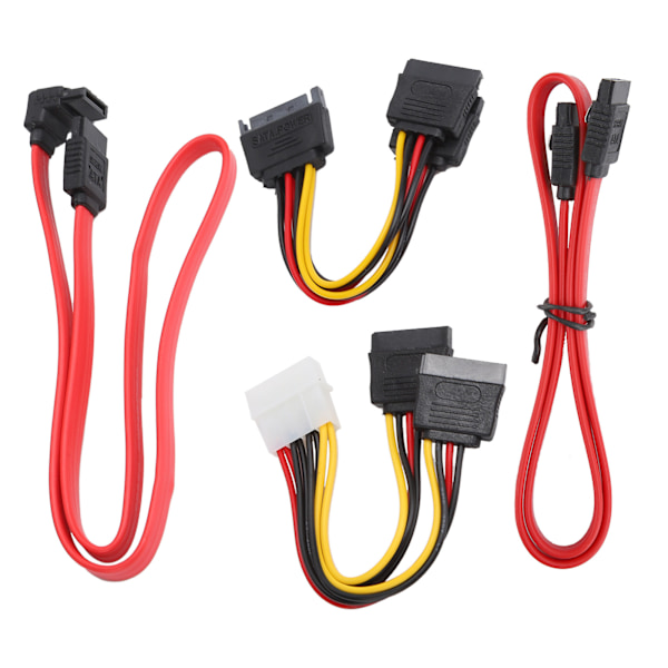 Data Transfer Cable IDE to ATA / SATA Power Cord Male to 2 Female Extension Line Splitter