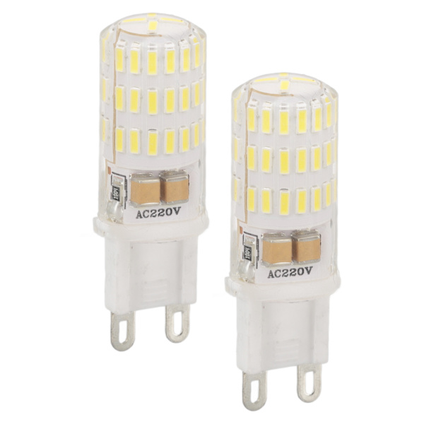 2 st G9 LED-lampor Dimbara 3W 270 Ljusflöde AC220V Multipel Skydd Liten Ljuskälla för Bordsvägg Taklampa