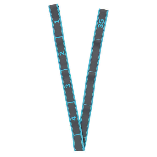 Yoga Stretch Strap Kvinder Fitness Høj Elastisk MultiLoop Trænings Stretch Band Bælte (Blågrå)