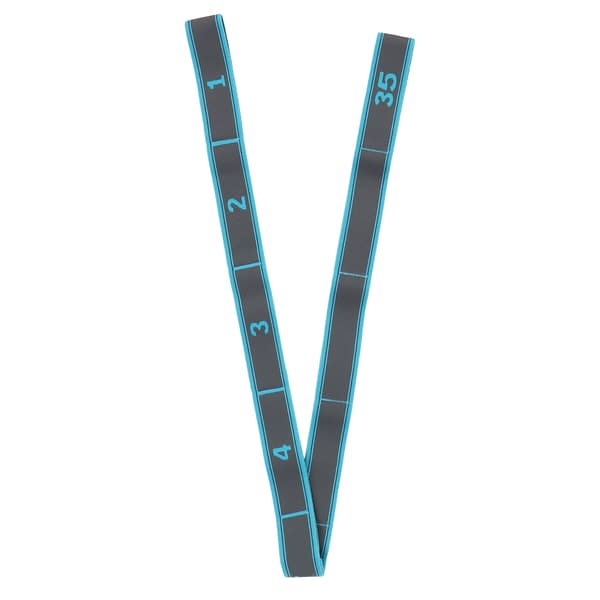 Yoga Stretch Strap Kvinnor Fitness Hög Elastisk MultiLoop Tränings Stretch Band Bälte (Blågrå)